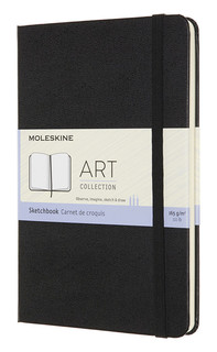 Блокнот для рисования нелинованный Moleskine 'Art Sketchbook' 11,5х18 см 144 страниц, обложка мягкая, черный