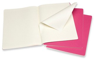 Блокноты Moleskine Cahier Journal XLarge А4, 60 л, 3 шт.в наборе, цвет розовый неон 2
