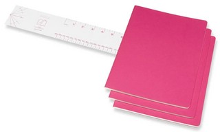 Блокноты Moleskine Cahier Journal XLarge А4, 60 л, 3 шт.в наборе, цвет розовый неон 3