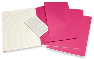 Блокноты Moleskine Cahier Journal XLarge А4, 60 л, 3 шт.в наборе, цвет розовый неон 4
