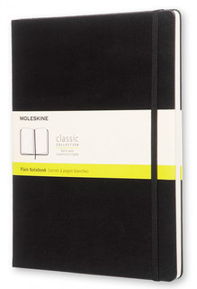 Записная книжка нелинованная Moleskine 'Classic' XLarge 190х2...