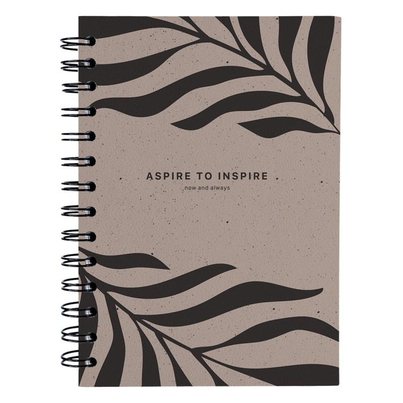 Тетрадь Sence. Листья, 120 листов, клетка, на пружине