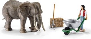 Schleich Набор фигурок Уход за слоном 41409