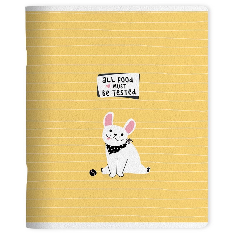 Тетрадь Pets.Бульдог, А5, 48 листов, клетка, на скрепке