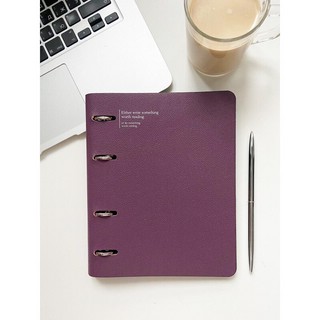 Тетрадь на кольцах Prague, 120 листов, клетка, сливовый 3