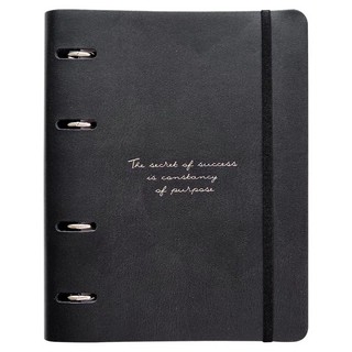 Тетрадь на кольцах Quote, 120 листов, клетка, черный