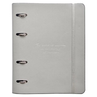 Тетрадь на кольцах Quote, 120 листов, клетка, серый