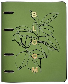 Тетрадь на кольцах Bloom, 120 листов, клетка, зеленый