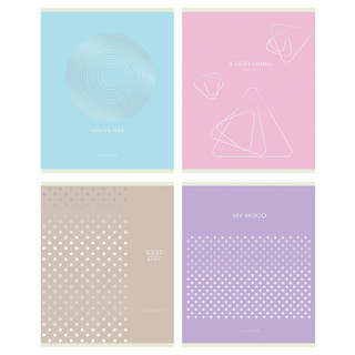 Тетрадь 60 л, А5, клетка 'Silver pattern' в ассортименте. Цен...