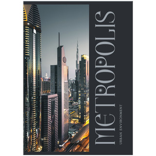 Тетрадь на кольцах А4, 160 л 'Мегаполис', матовая ламинация