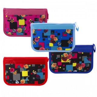 Пенал 'Перья' 2 отделения, ткань, 12х19 см, в ассортименте. Ц...