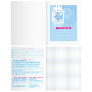 Тетрадь предметная Английский язык 'Glossy style' 48 листов 4