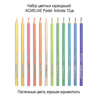Карандаши цветные пастельные 'Pastel Artmate' 12 цветов 5