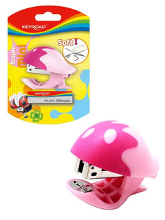 Степлер Keyroad Mini, скобы № 26/6, до 10 листов, цвет в ассо...