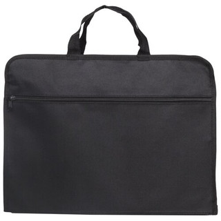 Папка-портфель А4, на молнии, с ручками, черная 2