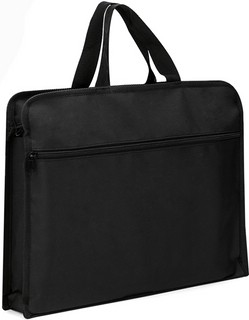 Папка-портфель А4, на молнии, с ручками, черная 1