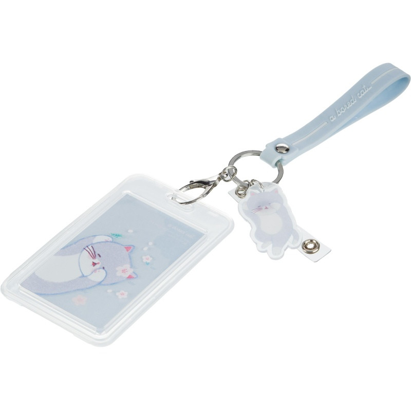 Бейдж Deli 'Котик', с клипом и карабином, артикул 64807, 1550702-K