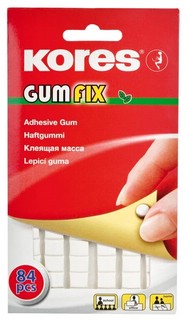 Клейкие квадраты двусторонние 'Kores Gum Fix' 9х11х3 мм