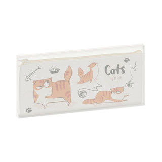 Пенал мягкий 'Cats' 20х10 см, искусственная кожа 5