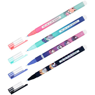 Ручка гелевая стираемая 'Catbox' синяя, 0.5 мм, софт-тач, в а...