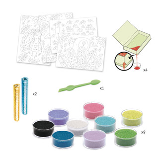 Песочные картинки Djeco «Прекрасные птицы» 3