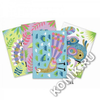 Песочные картинки Djeco «Прекрасные птицы» 5