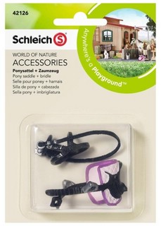 Schleich Игровой набор Седло и уздечка для пони 42126 2