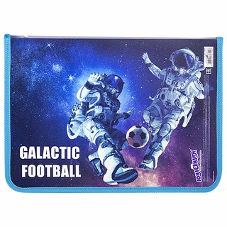 Папка для труда на молнии 'Football' А4, 1 отделение, откидная планка 2