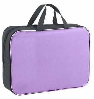 Папка на молнии с ручками 'Everyday' А4, полиэстер, сиреневая 2