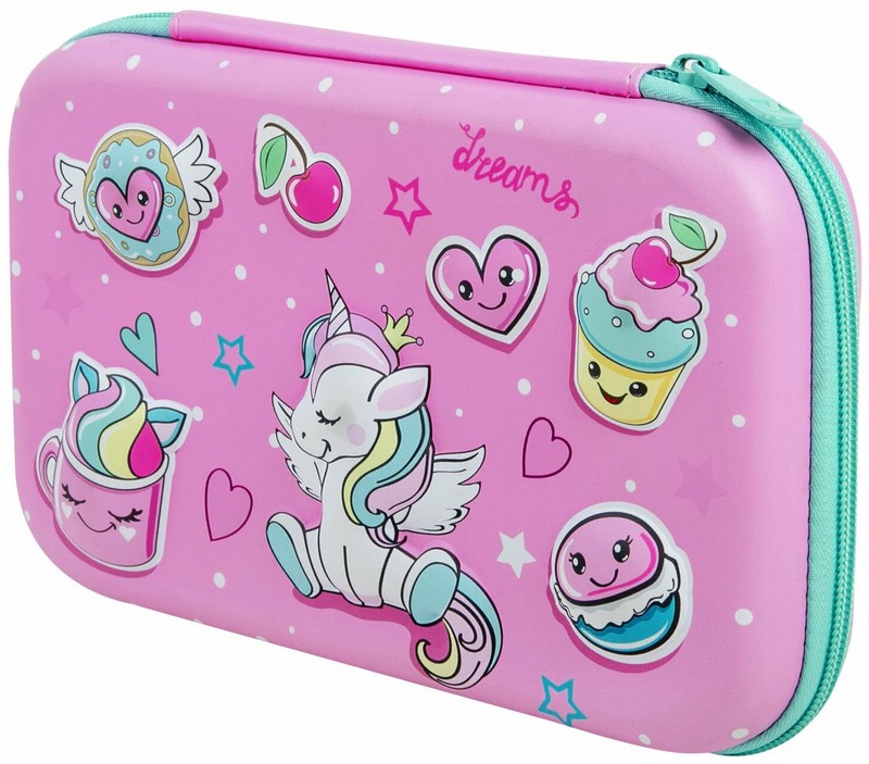 Пенал 'Unicorn Dreams' 1 отделение с откидной планкой