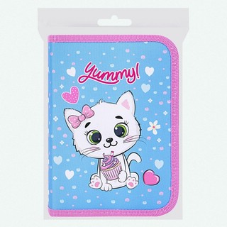 Пенал 'Yummy Cupcakes' 1 отделение 2 откидные планки 6