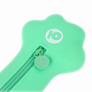 Пенал-косметичка 'Paw Mint' на молнии, силикон, цвет мятный 5