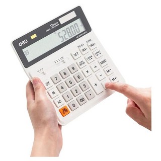 Калькулятор бухгалтерский Deli EM01010 12-разрядный белый 4
