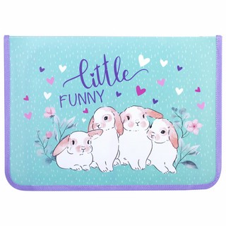 Папка для труда на молнии А4 'Little bunny', 1 отделение, с о...