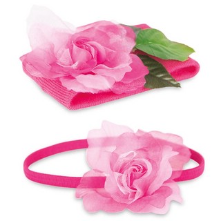 Комплект повязок на голову с цветами из органзы TLS-000 2