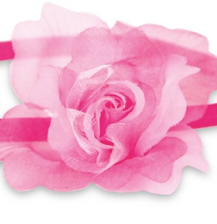 Комплект повязок на голову с цветами из органзы TLS-000 3