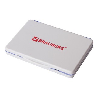 Штемпельная подушка 10х8 см (рабочая поверхность 9х5 см), синяя краска 2