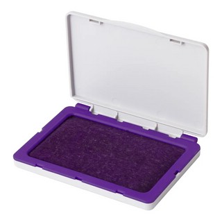 Штемпельная подушка 10х8 см (рабочая поверхность 9х5 см), фиолетовая краска