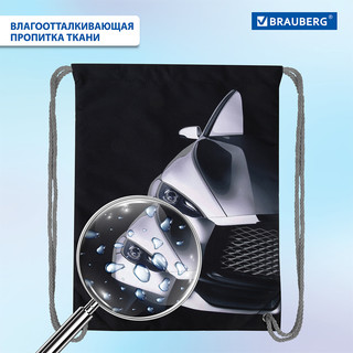 Мешок для обуви 'Black car' карман, подкладка, светоотражающие элементы 10