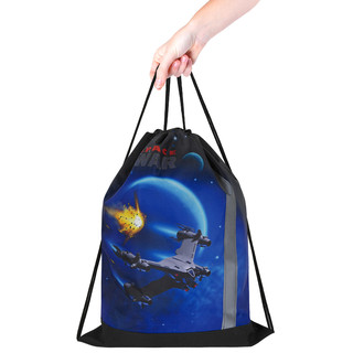 Мешок для обуви 'Space war' плотный, светоотражающая полоса 4