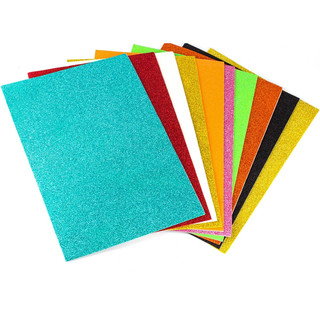 Набор для творчества фоамиран А4, самоклеющийся, с блестками, цвет в ассортименте. Цена за 1 шт. 2
