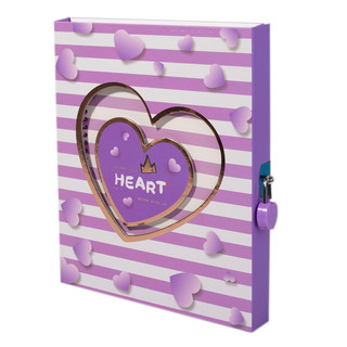 Подарочный блокнот 'Два сердца' А5, футляр с замочком 1