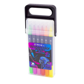 Фломастеры 'Rio' 12 цветов, смываемые чернила, квадратный корпус 4