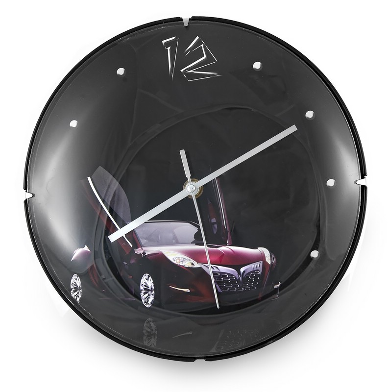 Часы настенные круглые 'Машина'