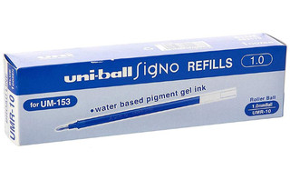 Стержень гелевый UNI Impact UM-153S, синий, 1 мм 2