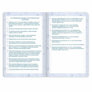Дневник для музыкальной школы 48 листов, кожзам, фольга, фиолетовый 8