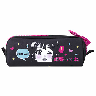 Пенал 'Anime girl' с объемной 'тракторной' молнией, 1 отделение 2