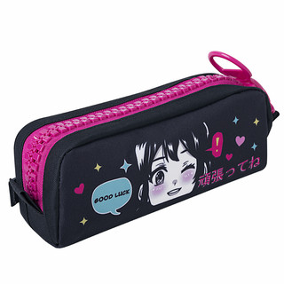 Пенал 'Anime girl' с объемной 'тракторной' молнией, 1 отделение 6