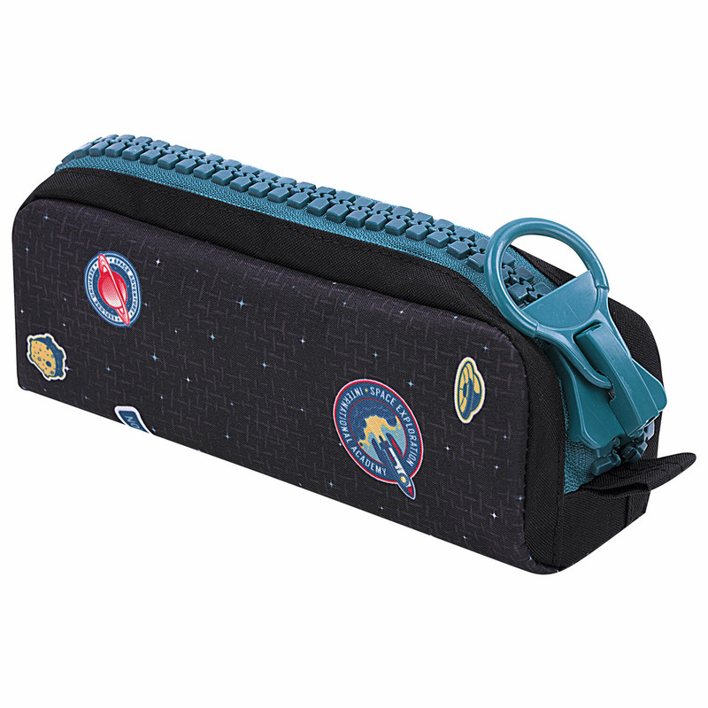 Пенал 'Space mission' с объемной 'тракторной' молнией, 1 отделение