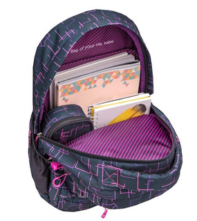 Школьный рюкзак Belmil WAVE INFINITY Cubic Pink 14